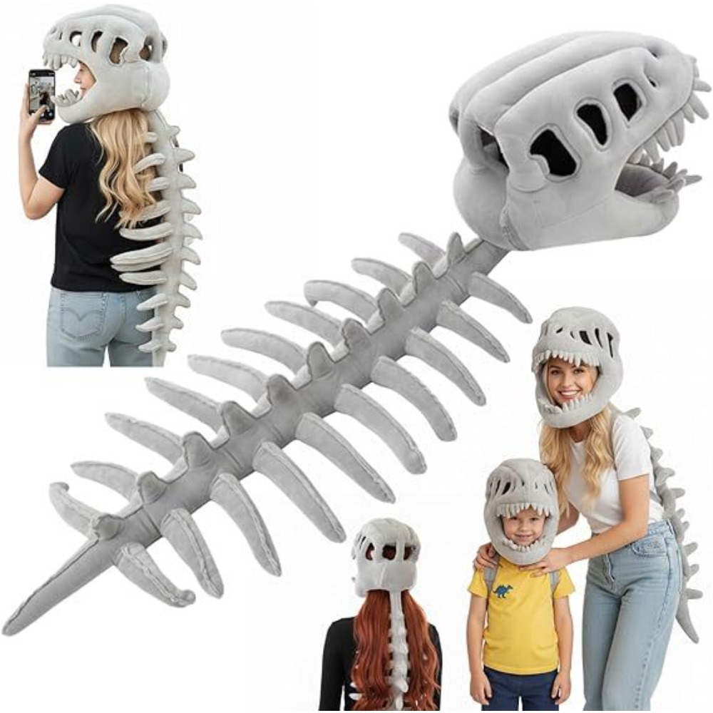 An interesting dinosaur skull  – обзор и цена Santa Hat Plush