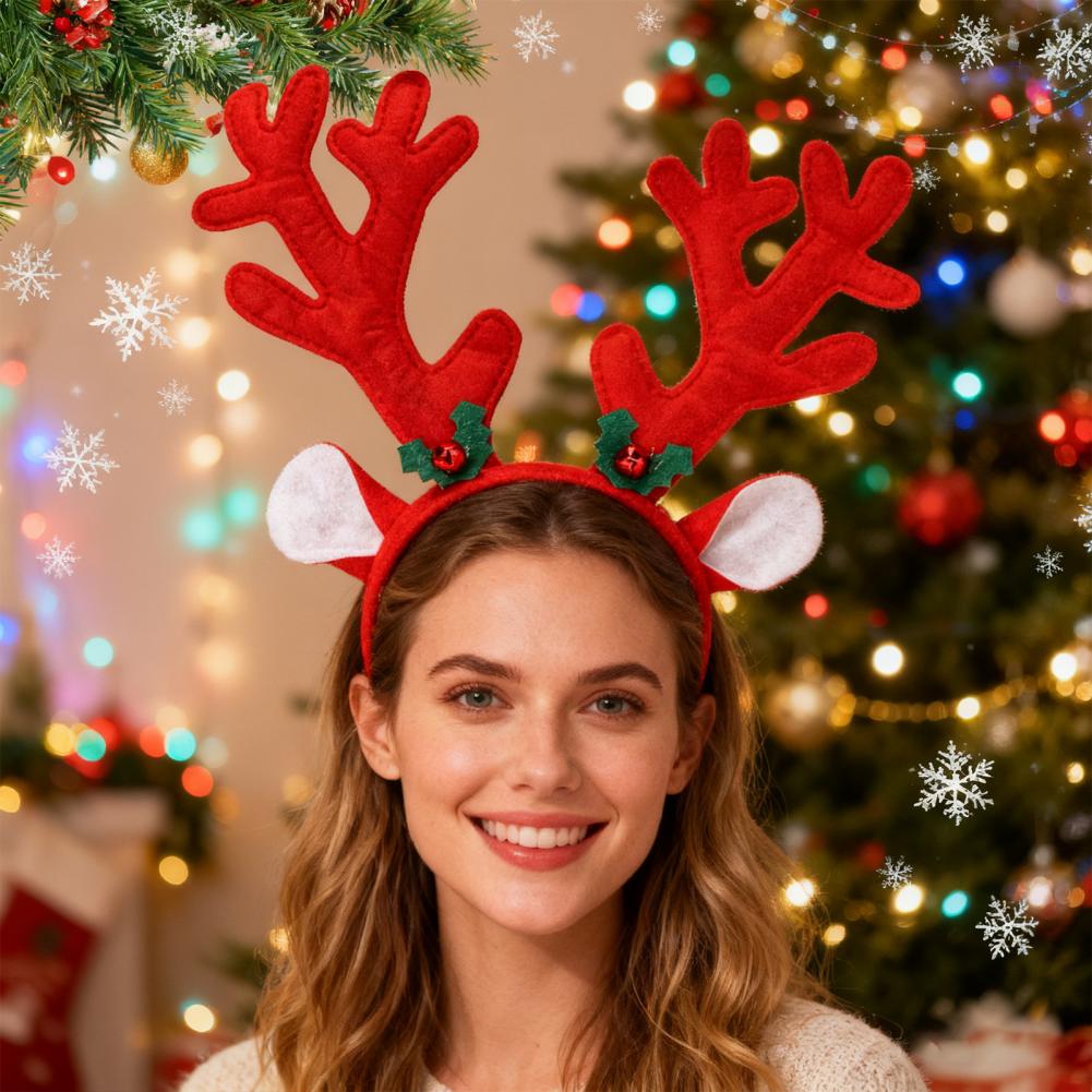 Santa Headband Festive Reindee – обзор и цена Reindeer Antlers Headband