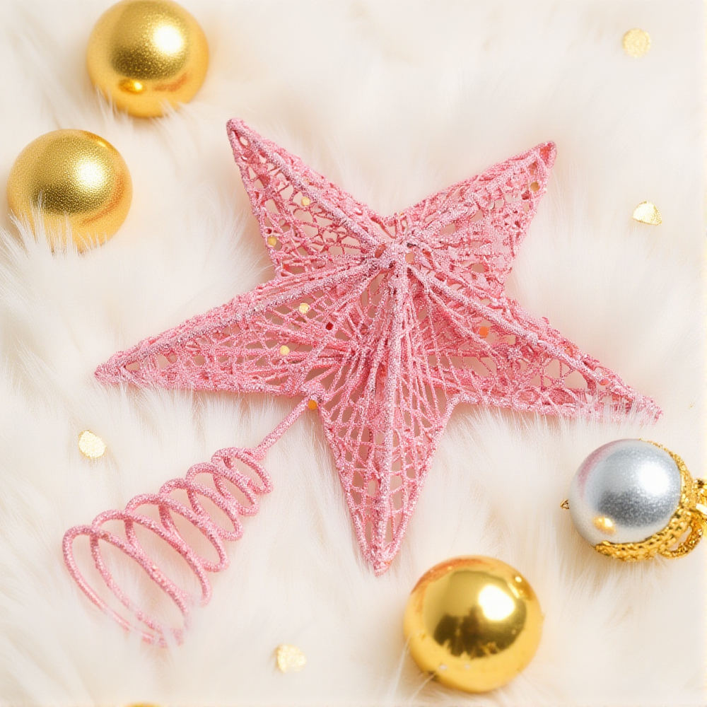 Christmas Pink Pentagon Top St – обзор и цена Star Tree Topper