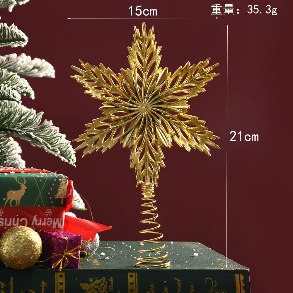 Gold Glitter Metal Tree Topper – обзор и цена Star Tree Topper