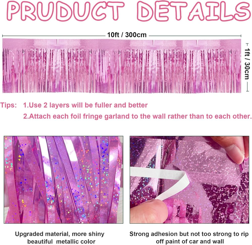 4 Pack Each 10 Feet Glitter Pi – обзор и цена Tinsel Garland Decoration