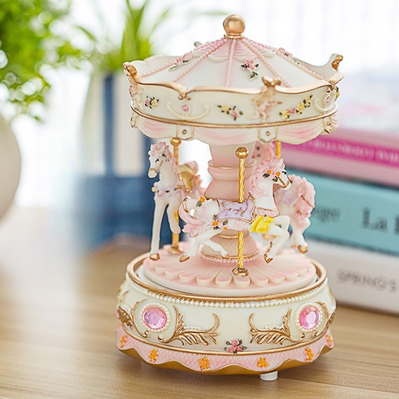Handmade Resin Carousel Music  – обзор и цена Snow Globe Musical