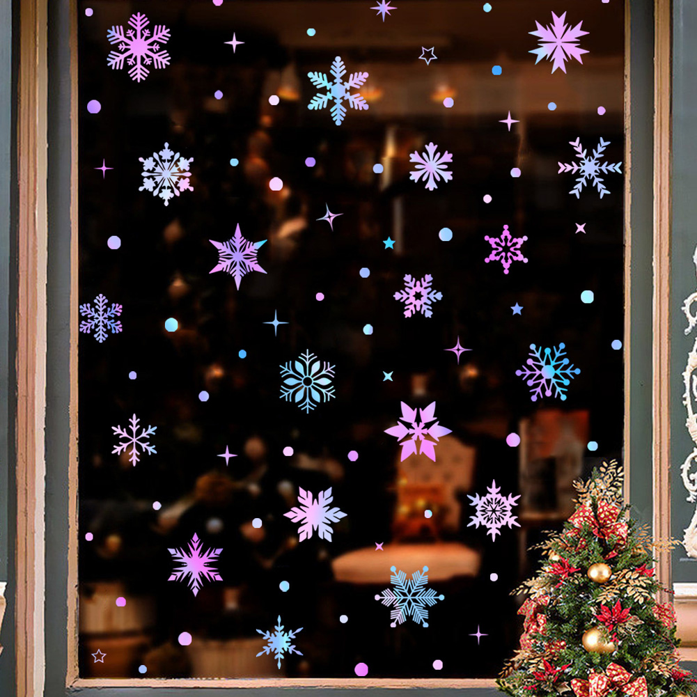 Colorful Luminous Snowflakes W – обзор и цена Snowflake Window Decal