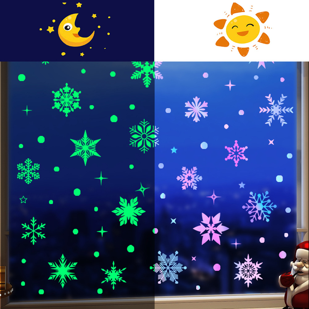 Colorful Luminous Snowflakes W – обзор и цена Snowflake Window Decal