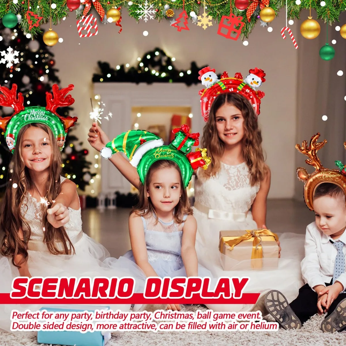 Christmas Inflatable Headbands – обзор и цена Reindeer Antlers Headband