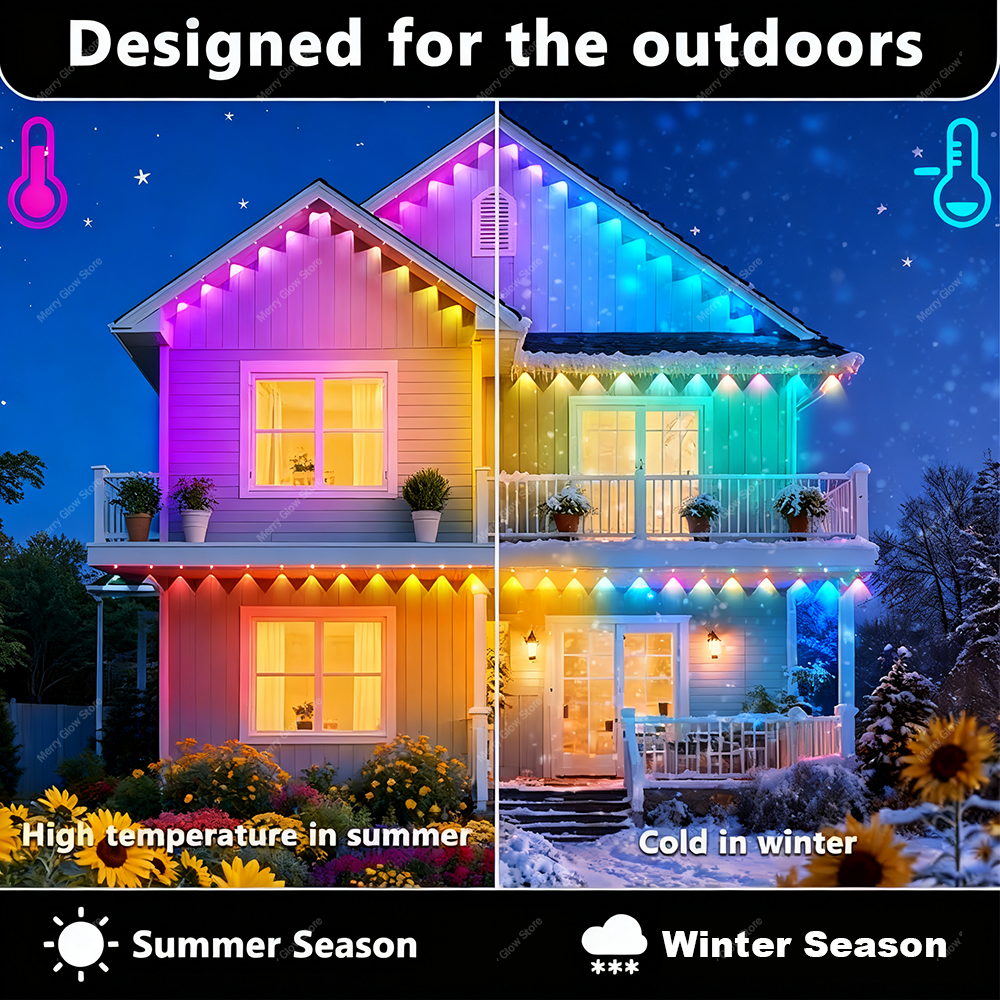 Permanent Outdoor Eave Lights  – обзор и цена Led Fairy String Lights