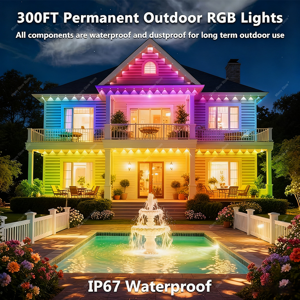 Permanent Outdoor Eave Lights  – обзор и цена Led Fairy String Lights