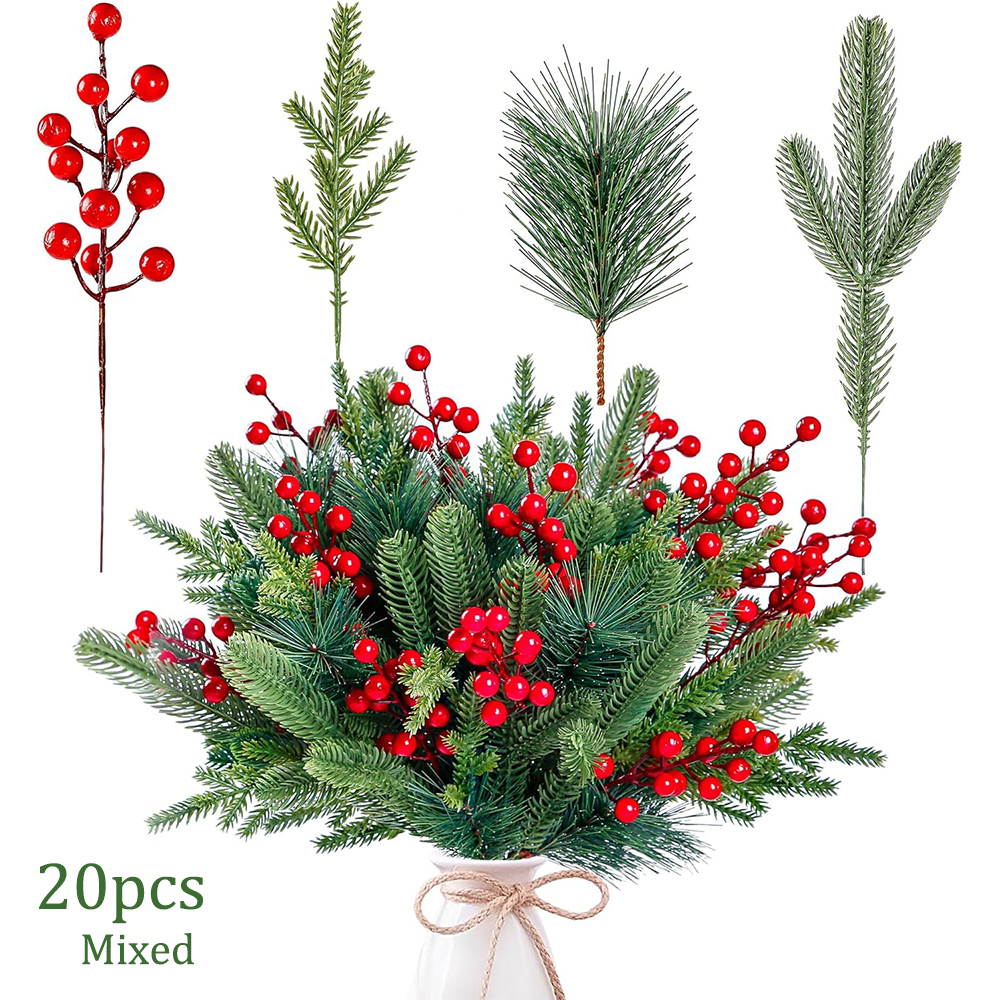 Artificial Pine Branches Fake  – обзор и цена Christmas Wreath Fake