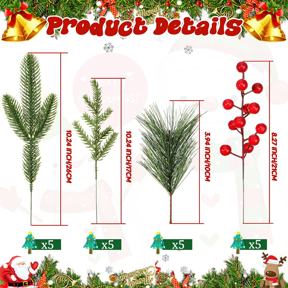 Artificial Pine Branches Fake  – обзор и цена Christmas Wreath Fake