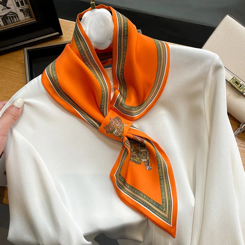 Retro Print Skinny Silk Scarfs – обзор и цена Ribbon Bow Gift