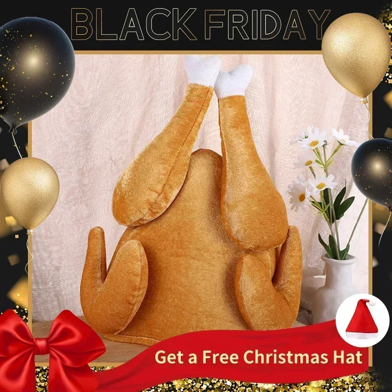 New Plush Roasted Thanksgiving – обзор и цена Santa Hat Plush