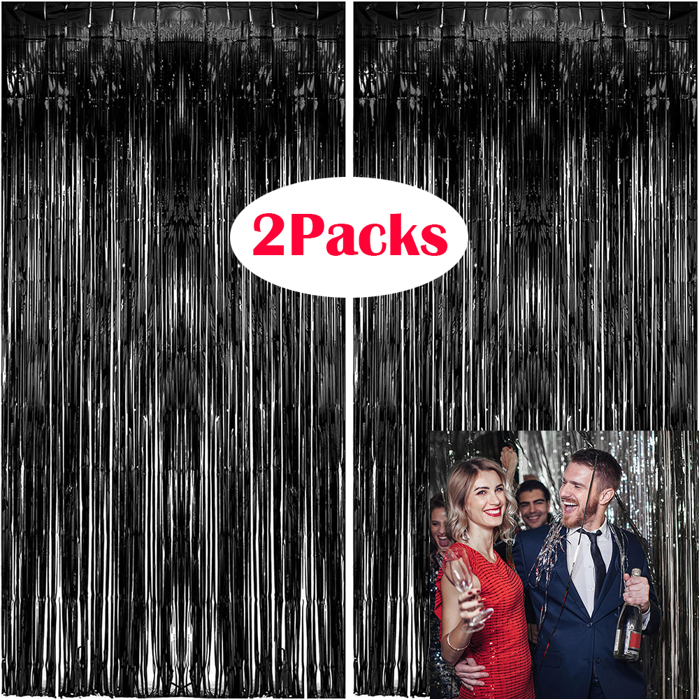 2Packs Black Metallic Tinsel F – обзор и цена Tinsel Garland Decoration