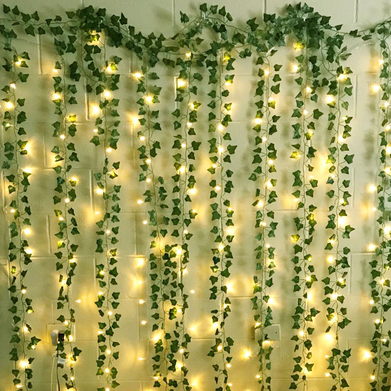 2.3m Silk Leaves Fake Creeper  – обзор и цена Led Fairy String Lights
