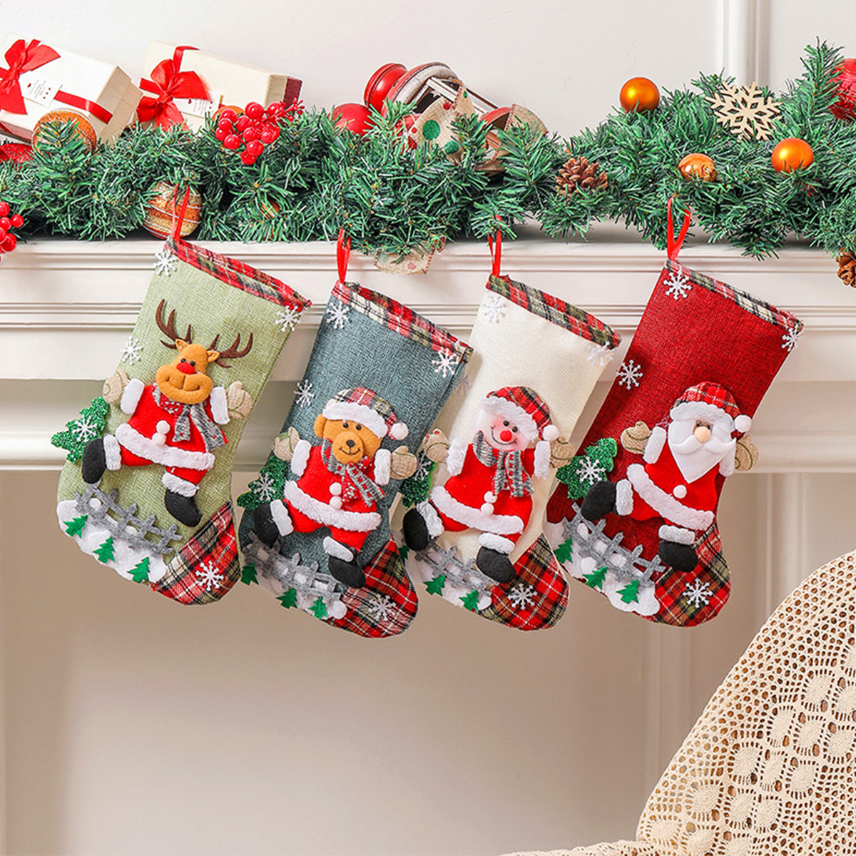Christmas Stockings Cute Large – обзор и цена Christmas Stocking Hanging