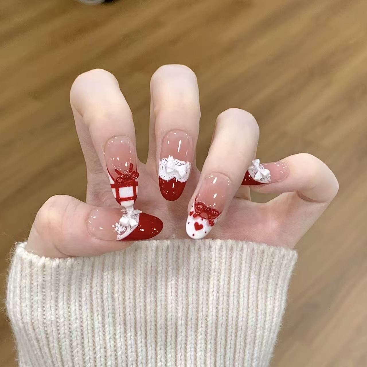 10pcs Handmade Press on Nails  – обзор и цена Christmas Throw Blanket