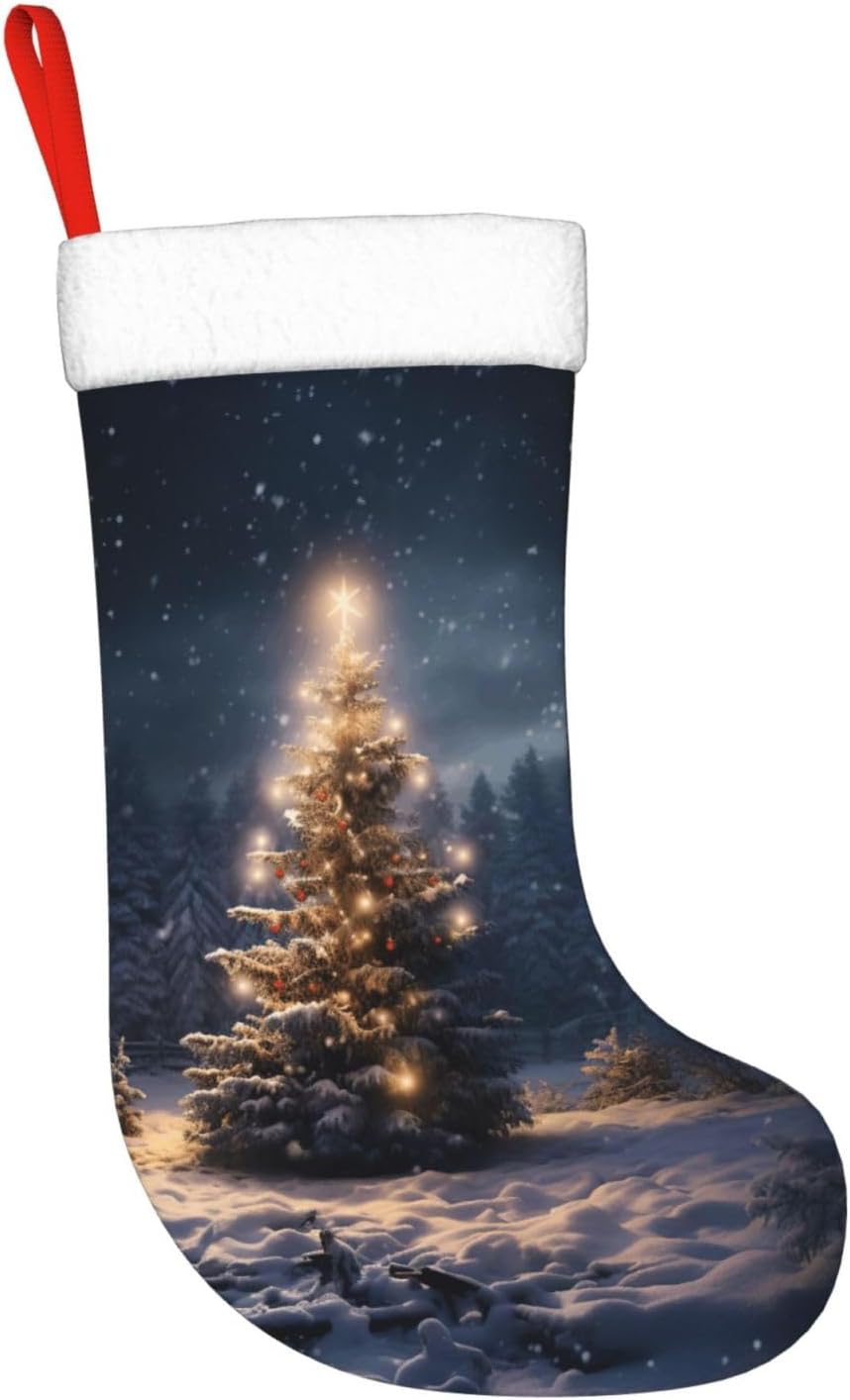 Christmas Tree Snow gift Stock – обзор и цена Christmas Stocking Hanging