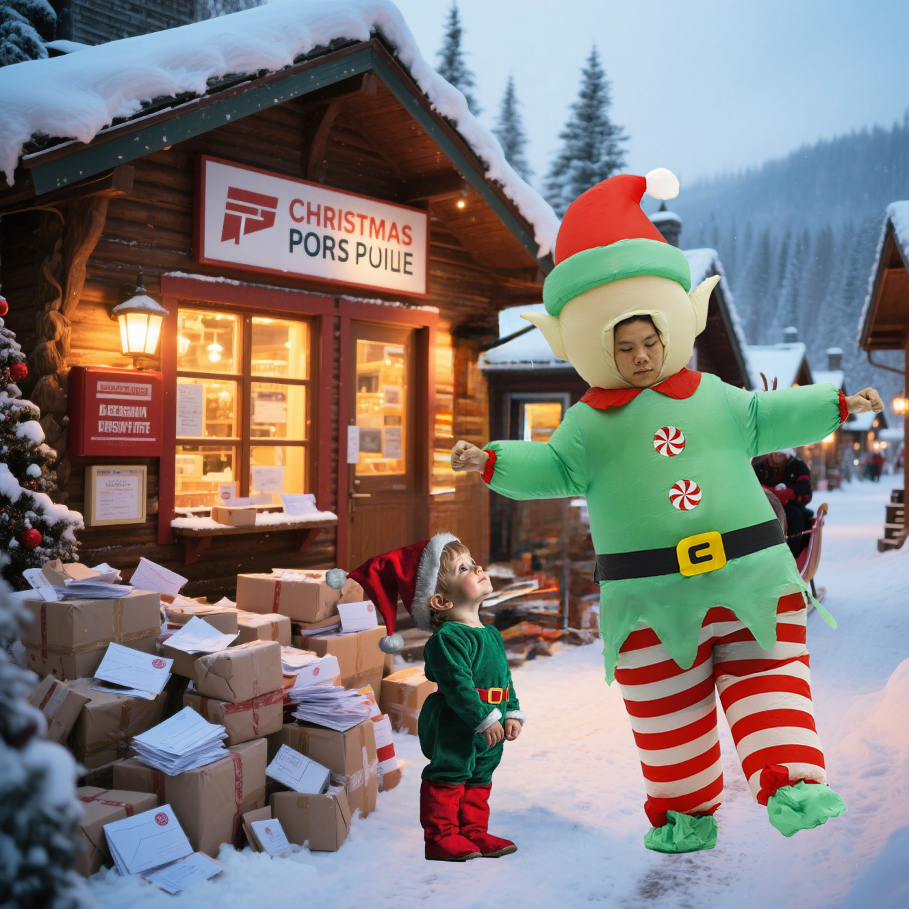 Christmas Elf Inflatable Costu – обзор и цена Elf Costume Christmas