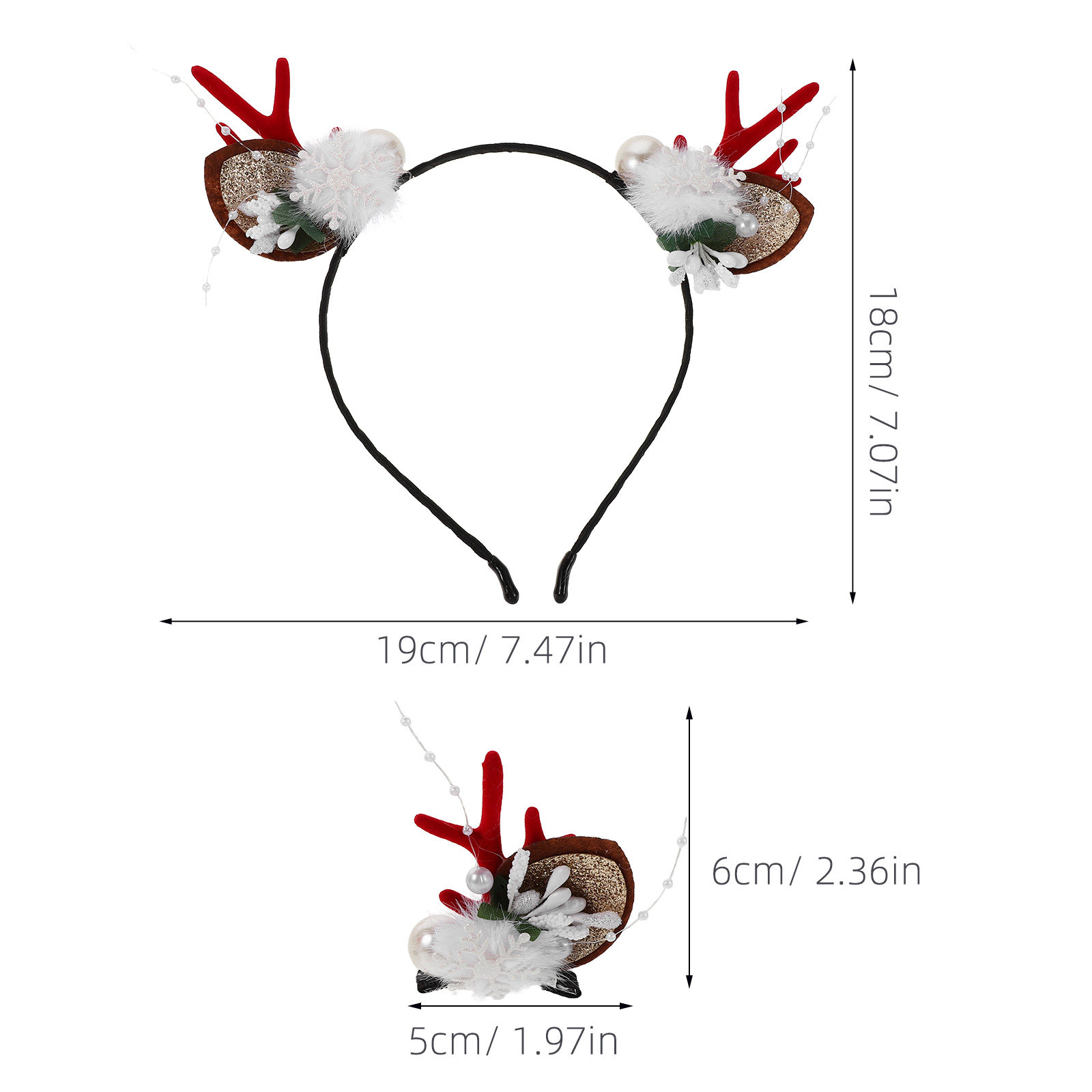 4Pcs Festive Reindeer Antlers  – обзор и цена Reindeer Antlers Headband