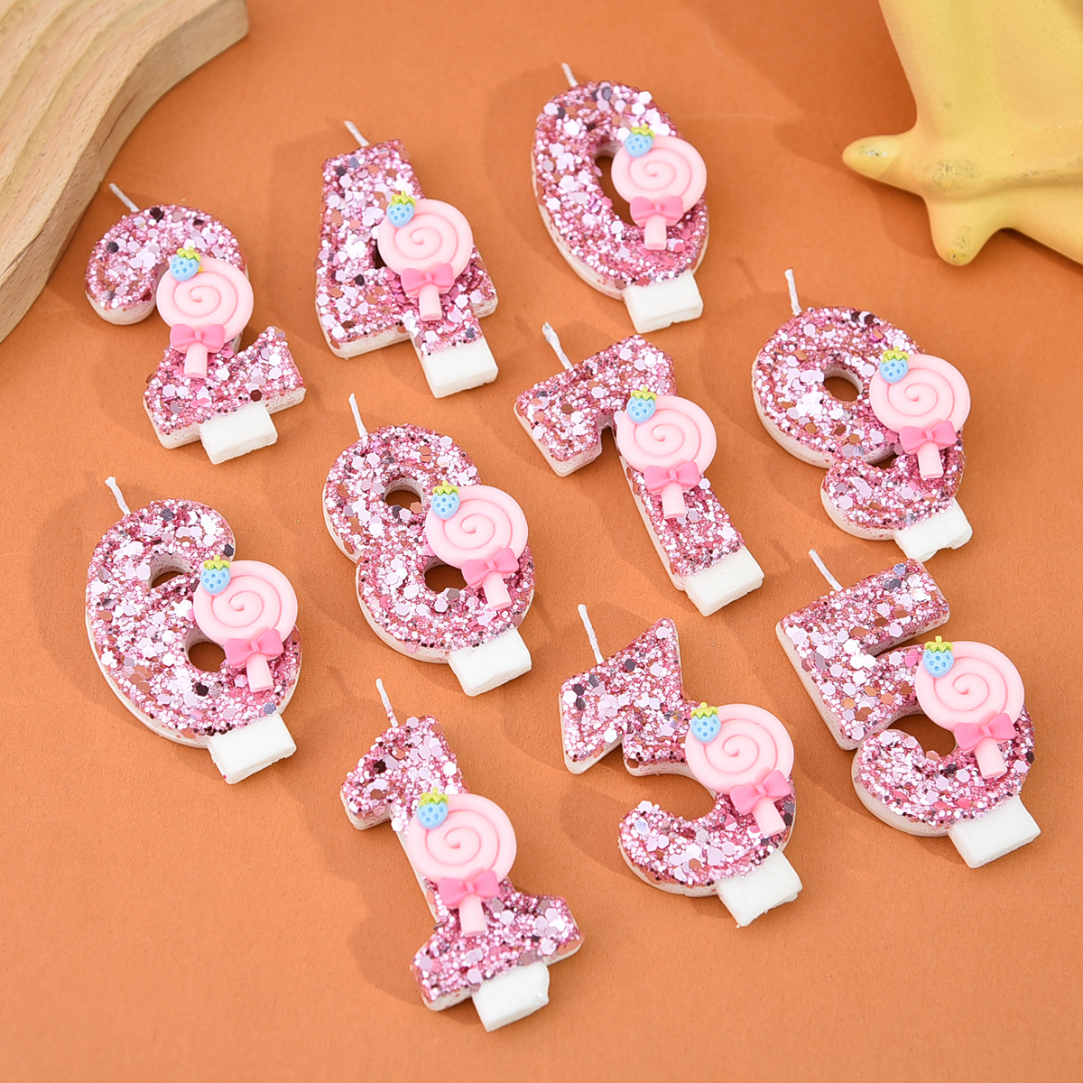 1pc Large 0-9 Numbers Pink Lol – обзор и цена Holiday Candle Set