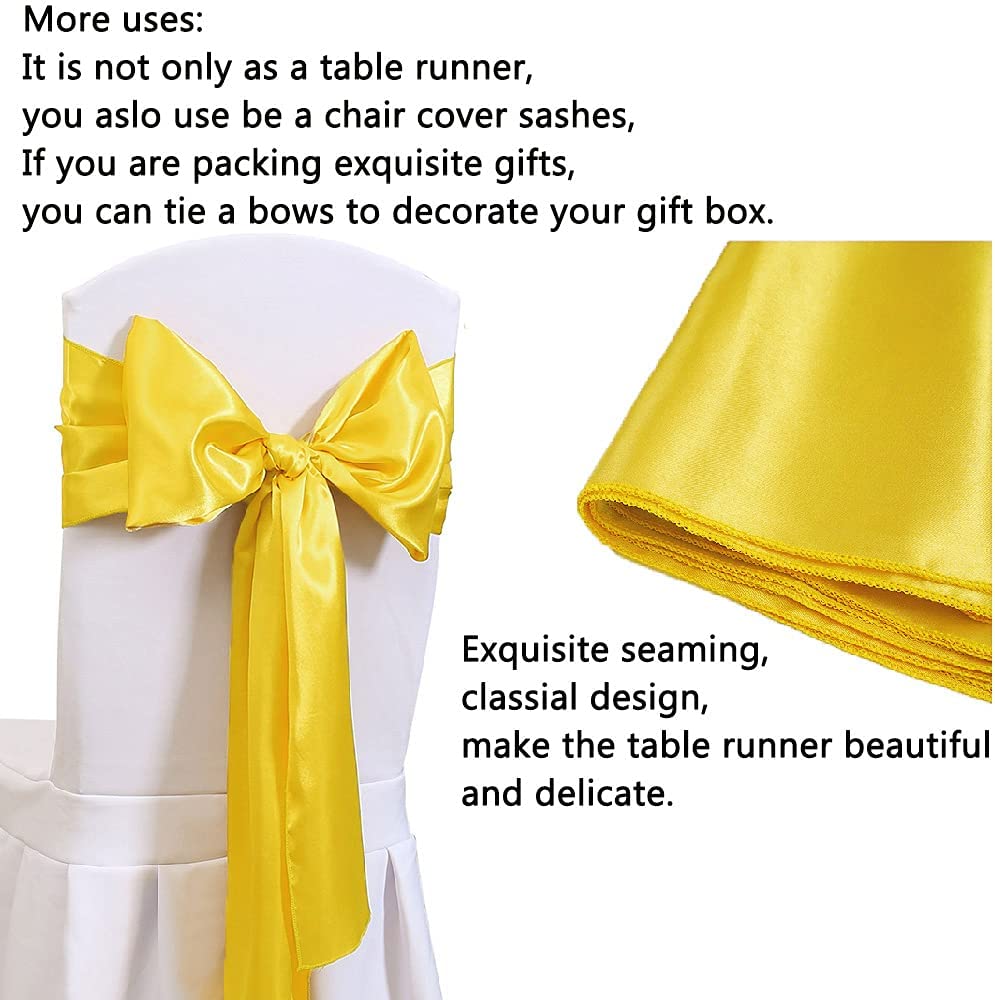 12x108 Inch Satin Wedding Tabl – обзор и цена Christmas Table Runner