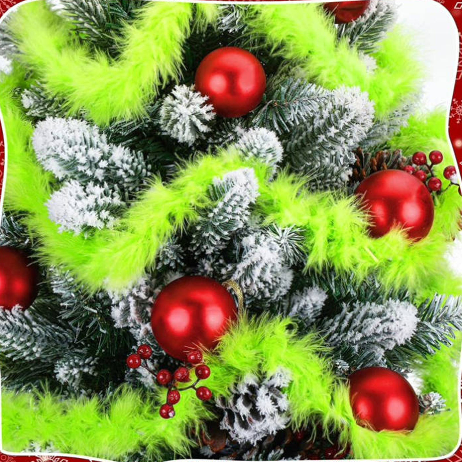 Christmas Garland 3 PCS 20 Fee – обзор и цена Tinsel Garland Decoration