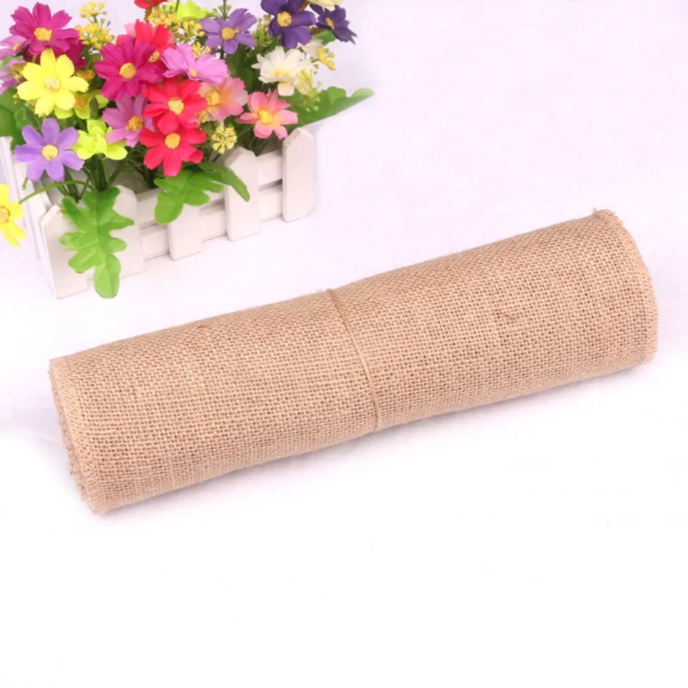 Natural Beige Burlap Roll 30cm – обзор и цена Christmas Table Runner