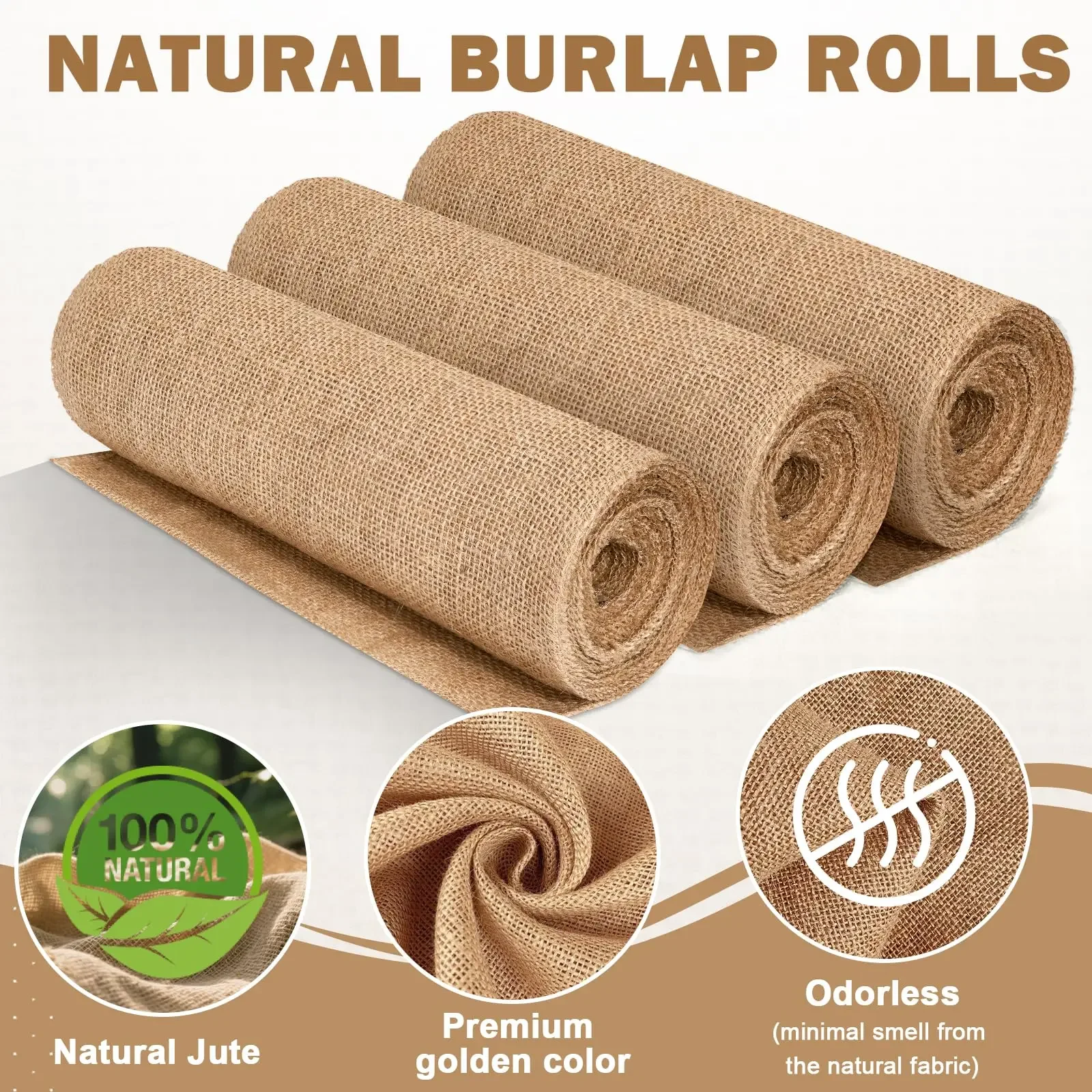 Natural Beige Burlap Roll 30cm – обзор и цена Christmas Table Runner
