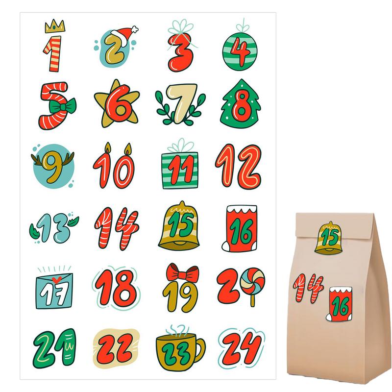 Merry Christmas Stickers Adven – обзор и цена Advent Calendar Gift