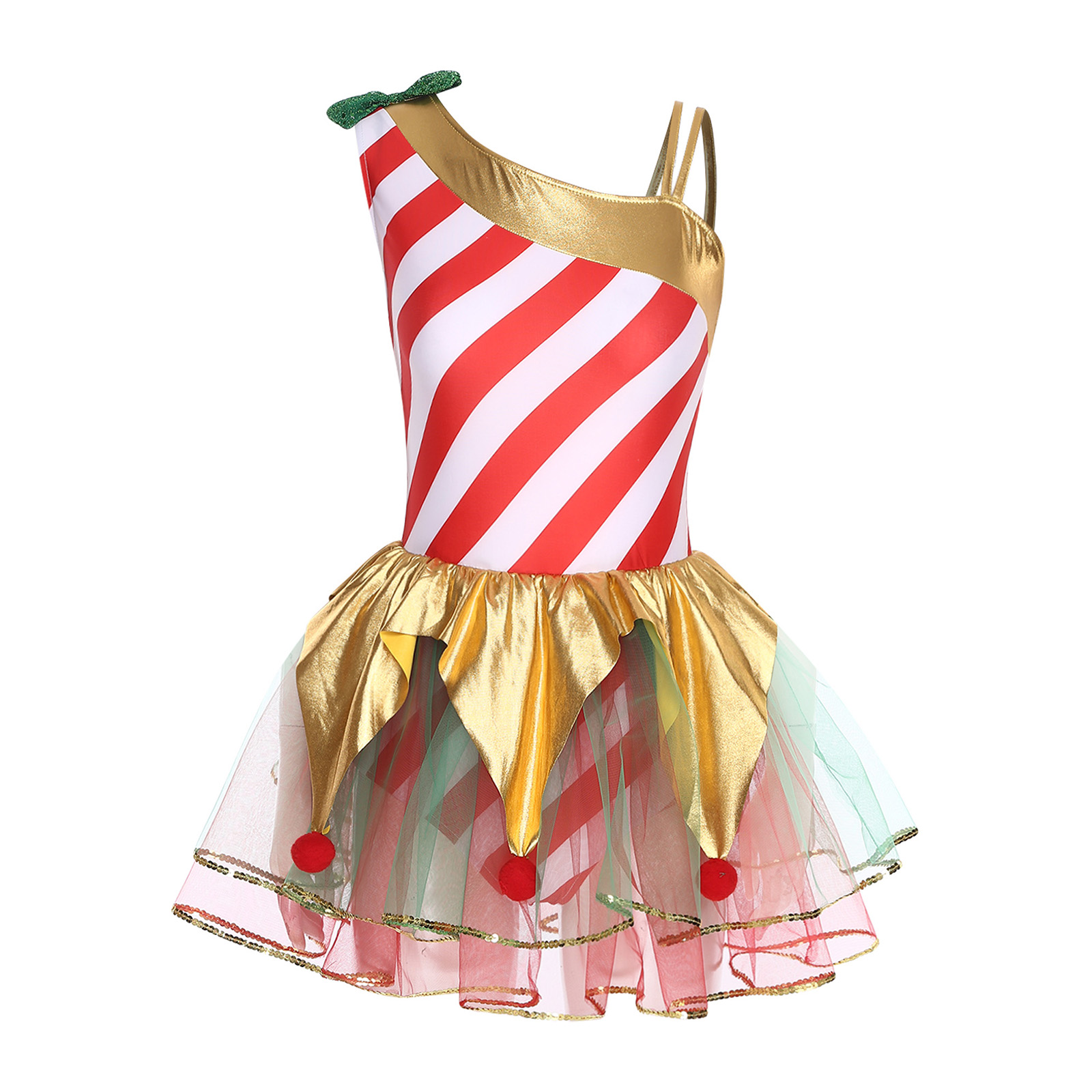 Women Christmas Candy Cane Dre – обзор и цена Elf Costume Christmas