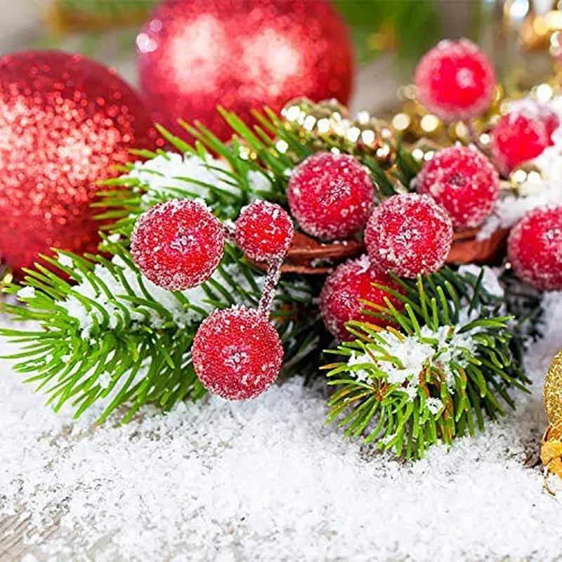 Artificial Frosted Holly Berri – обзор и цена Christmas Wreath Fake