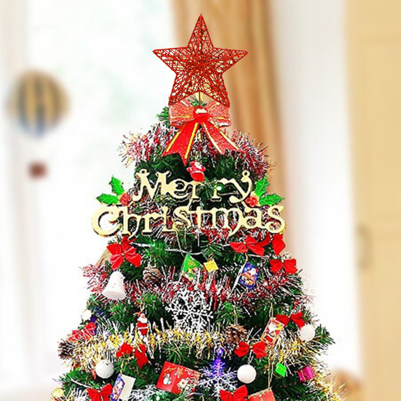 1pc Gold/Silver/Red/Blue Glitt – обзор и цена Star Tree Topper