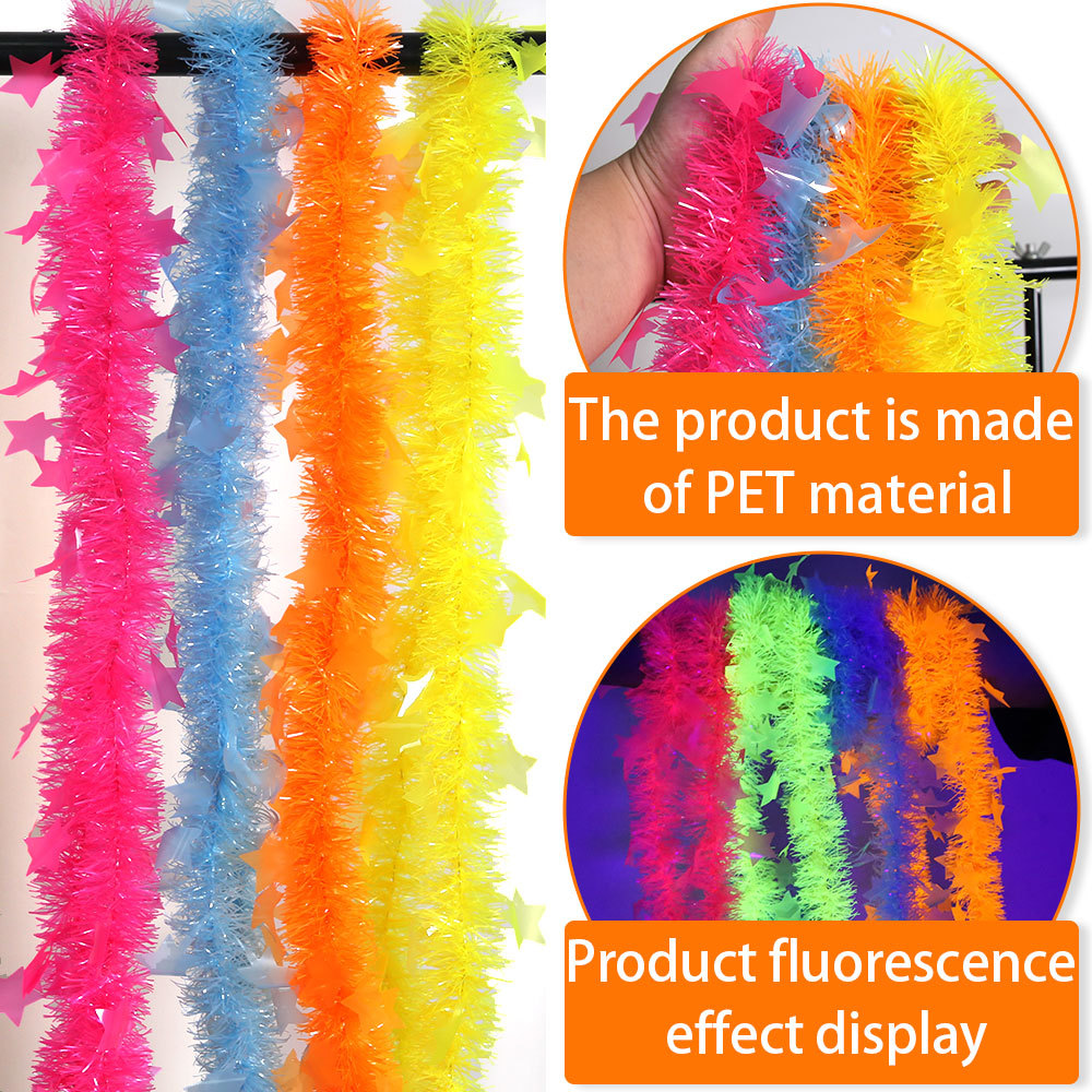 Birthday Theme Fluorescent Mac – обзор и цена Tinsel Garland Decoration
