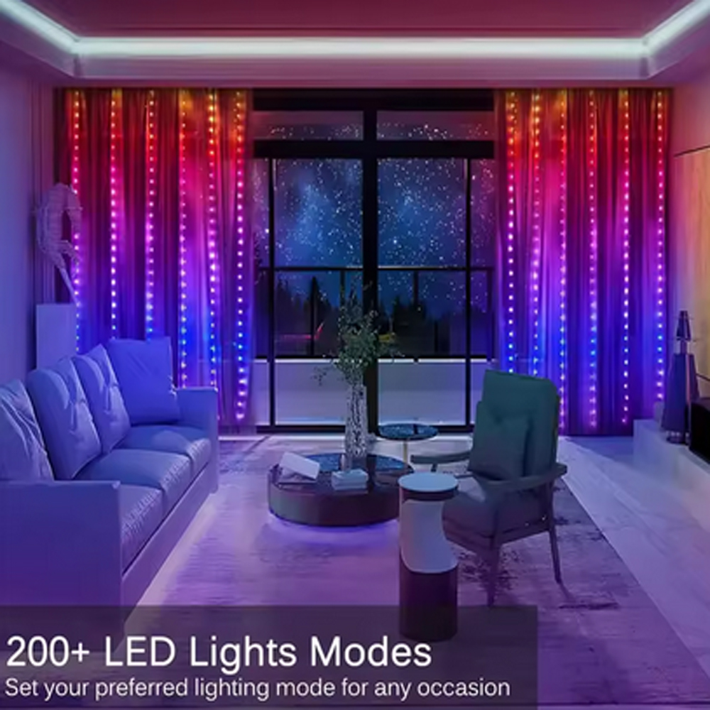 3M RGB Smart LED Curtain Light – обзор и цена Christmas Lights Outdoor
