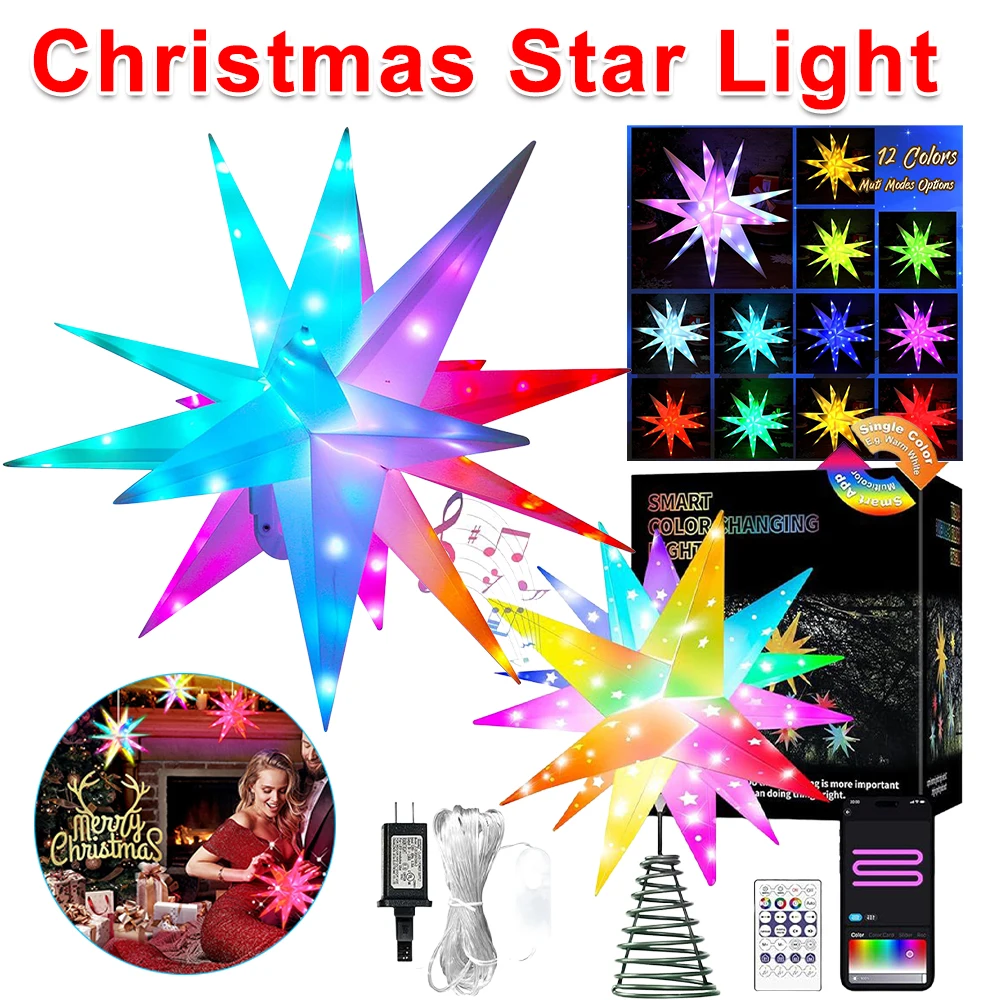 25/40/50/60CM Christmas Star L – обзор и цена Star Tree Topper