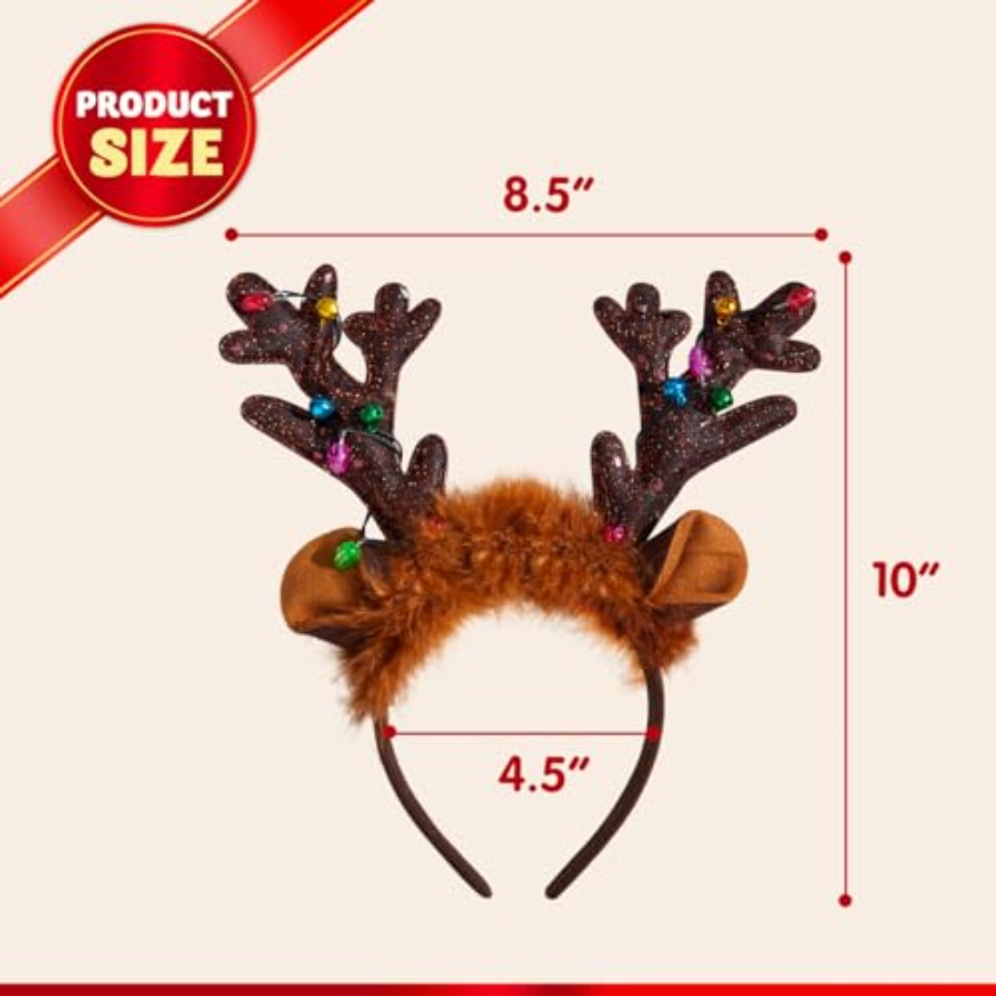 JOYIN Christmas 4PCS Reindeer  – обзор и цена Reindeer Antlers Headband