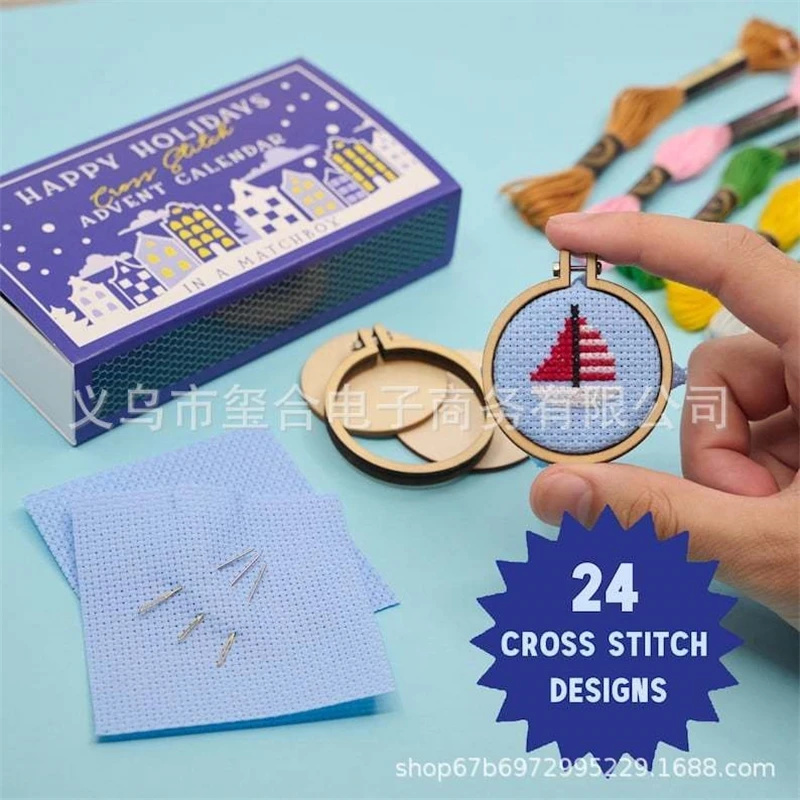 24 Days Countdown Cross Stitch – обзор и цена Advent Calendar Gift