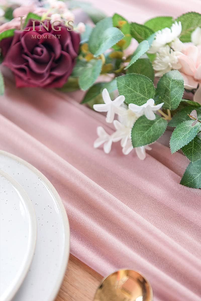 Beige Table Runner Chiffon Tab – обзор и цена Christmas Table Runner