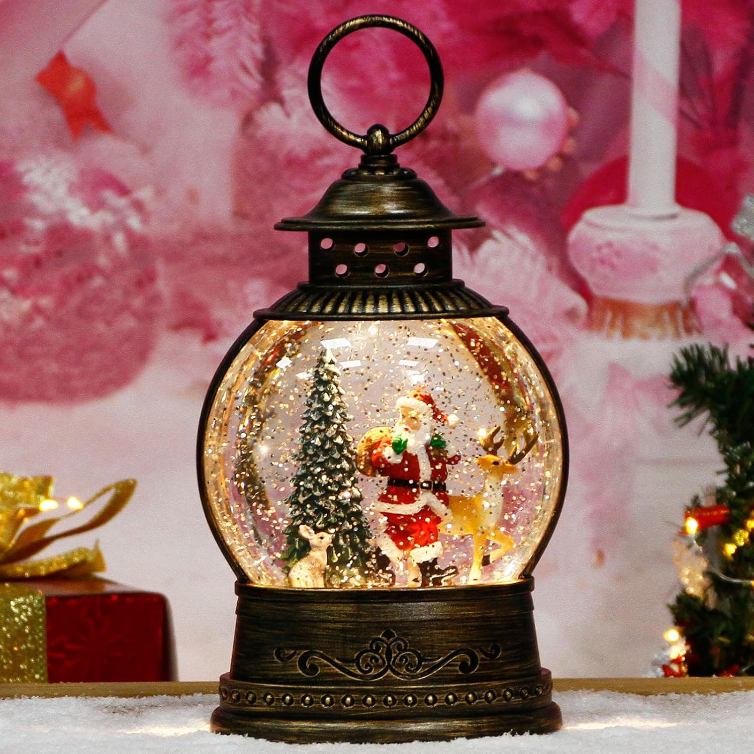 Christmas Snow Globe Lantern w – обзор и цена Snow Globe Musical