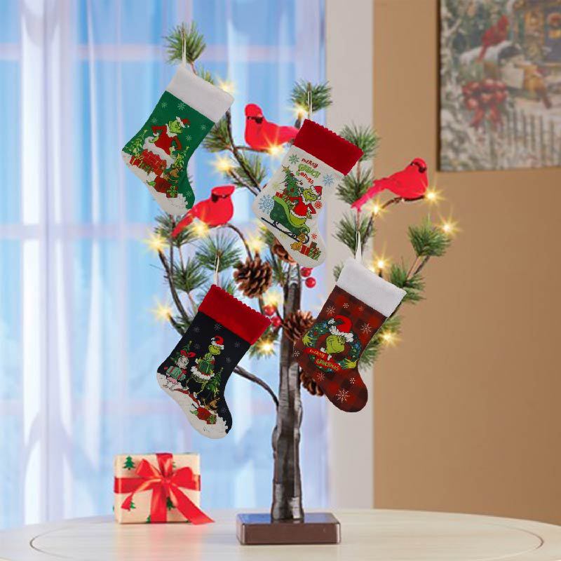 Christmas Stocking Grinch Sock – обзор и цена Christmas Stocking Hanging