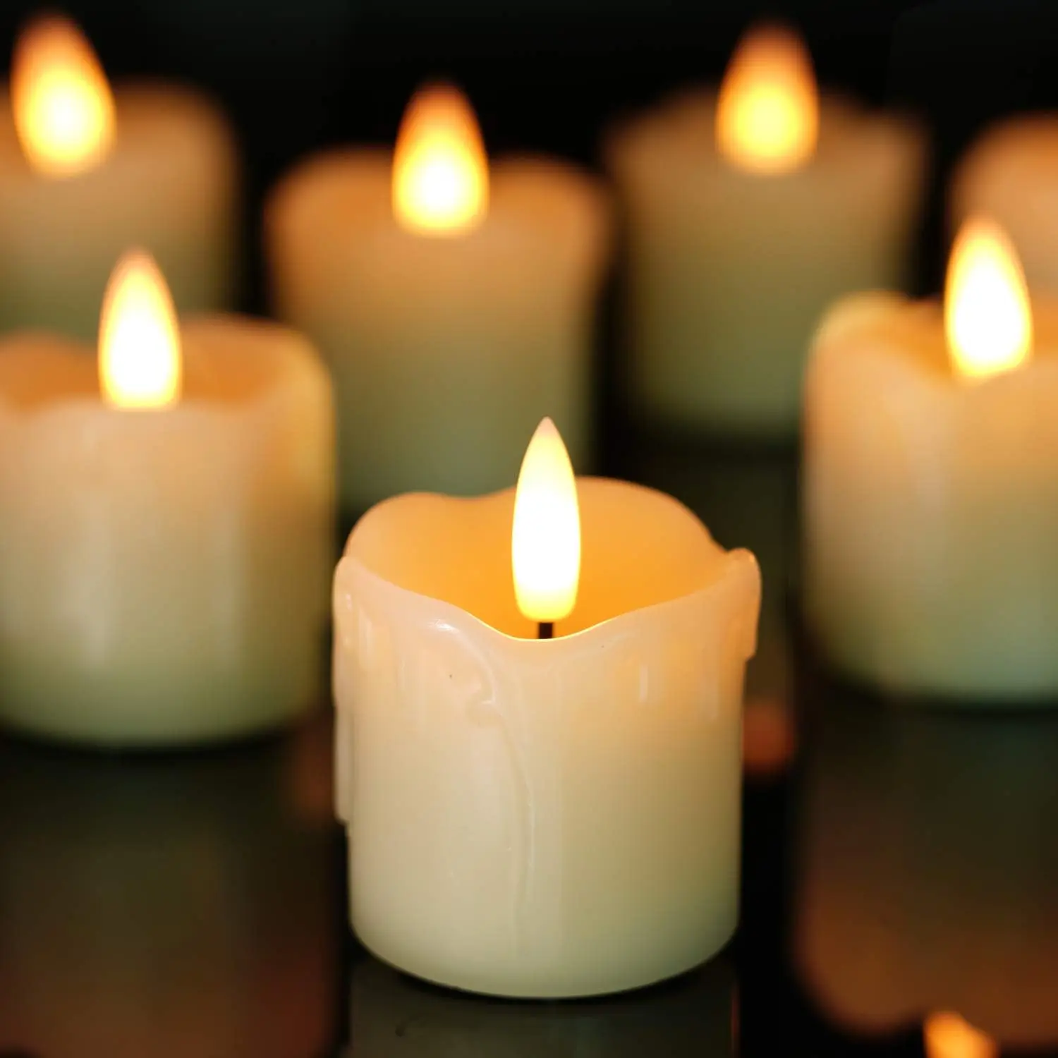 Flameless Votive Candles with  – обзор и цена Holiday Candle Set