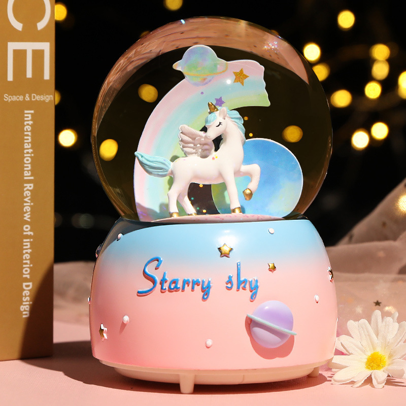 New Crystal Ball Music Box Gir – обзор и цена Snow Globe Musical